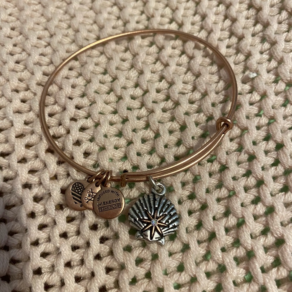 Alex and Ani Shell Rose Gold Bracelet
